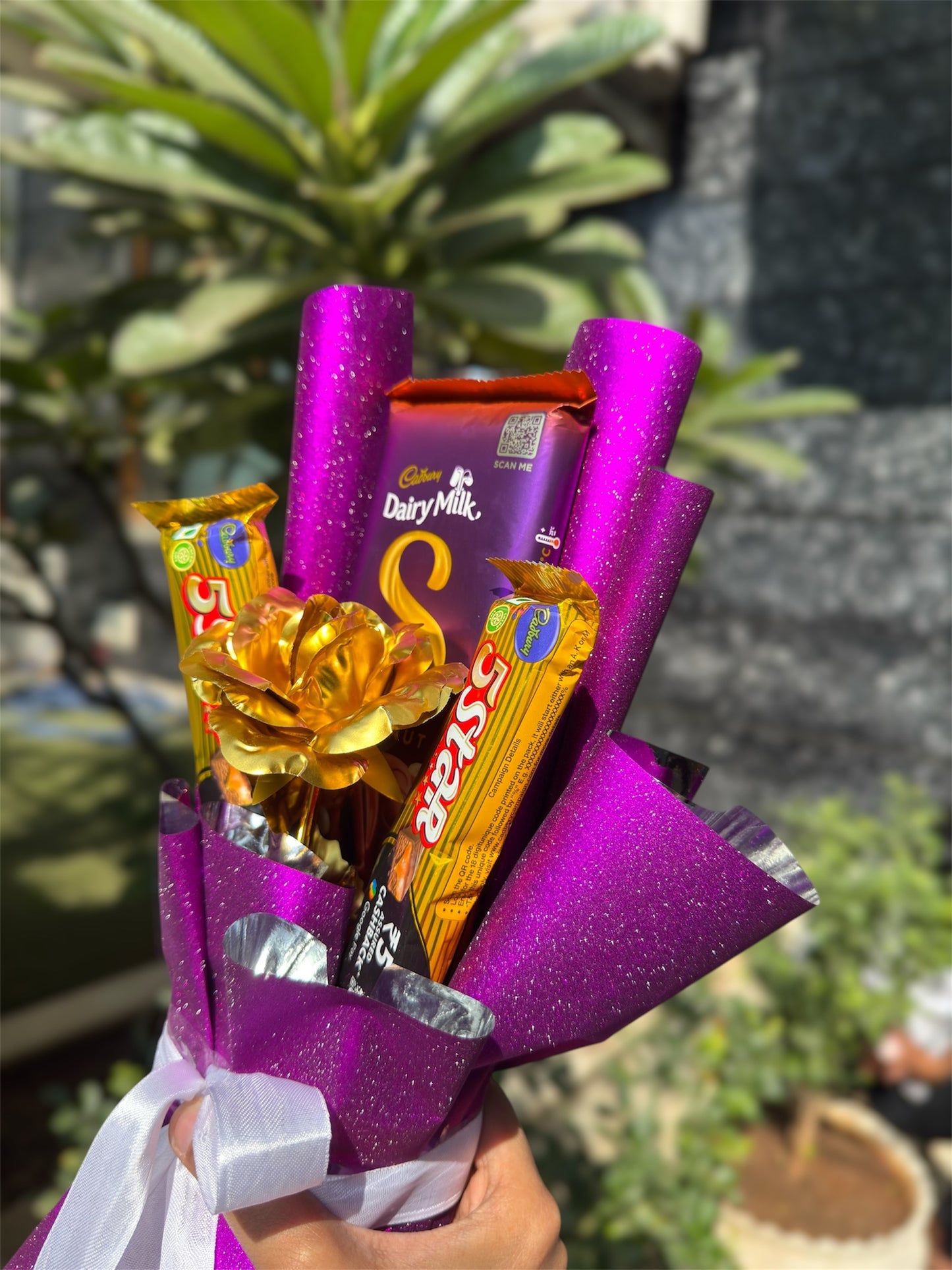 Purple Bliss Chocolate Bouquet