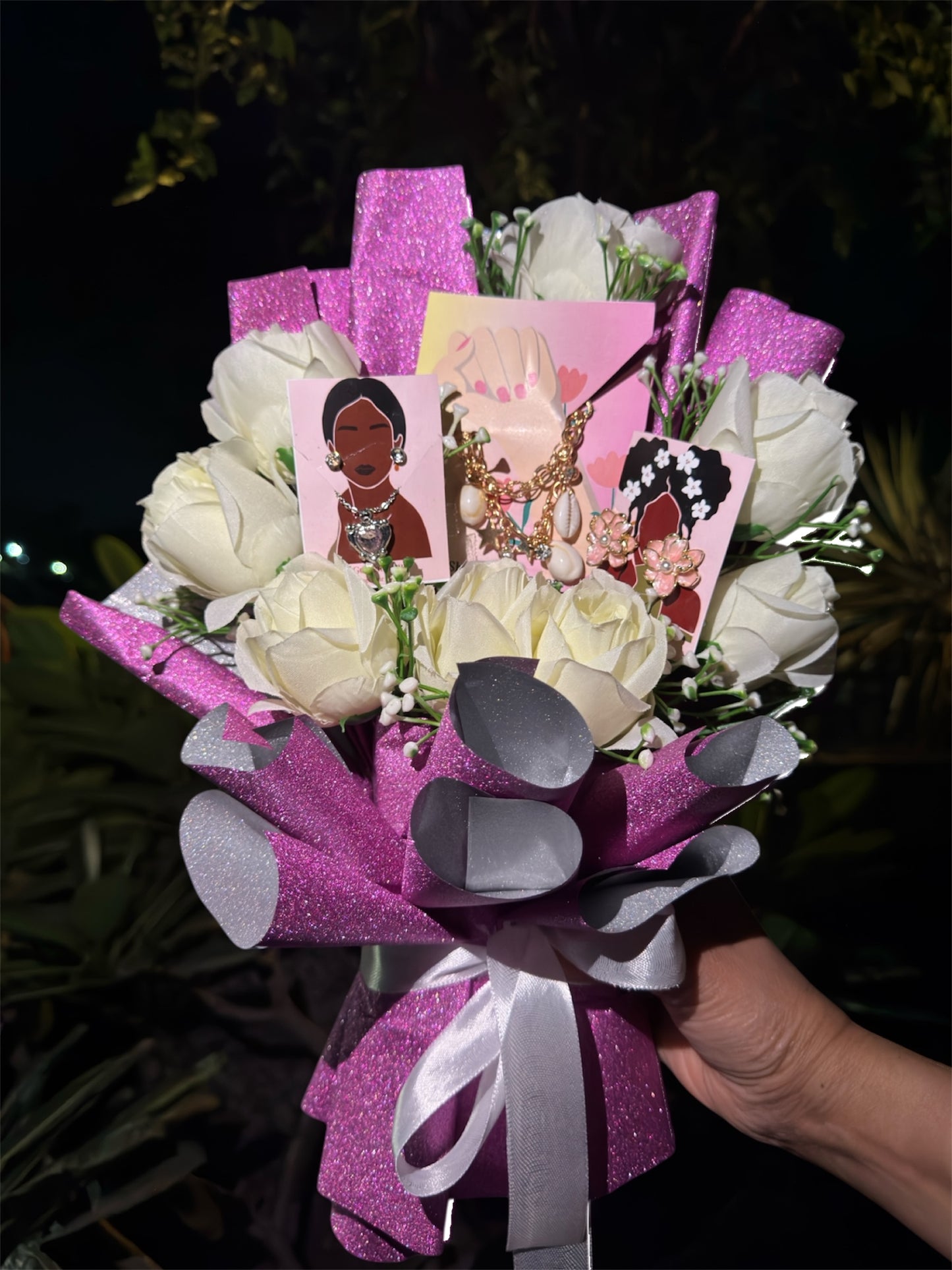 Radiant Blossom Jewelry Bouquet