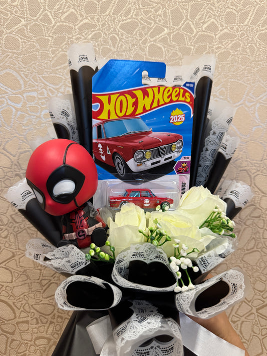 Deadpool Hot Wheels Premium Bouquet – Crimson Cruise Edition