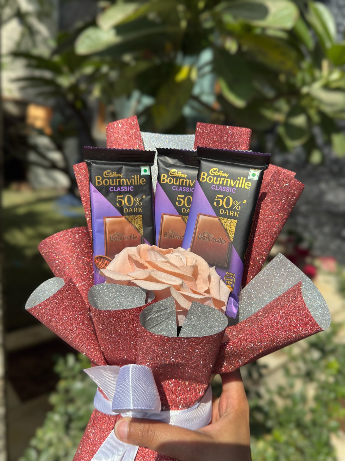 Ruby Radiance Chocolate Bouquet- Bournville