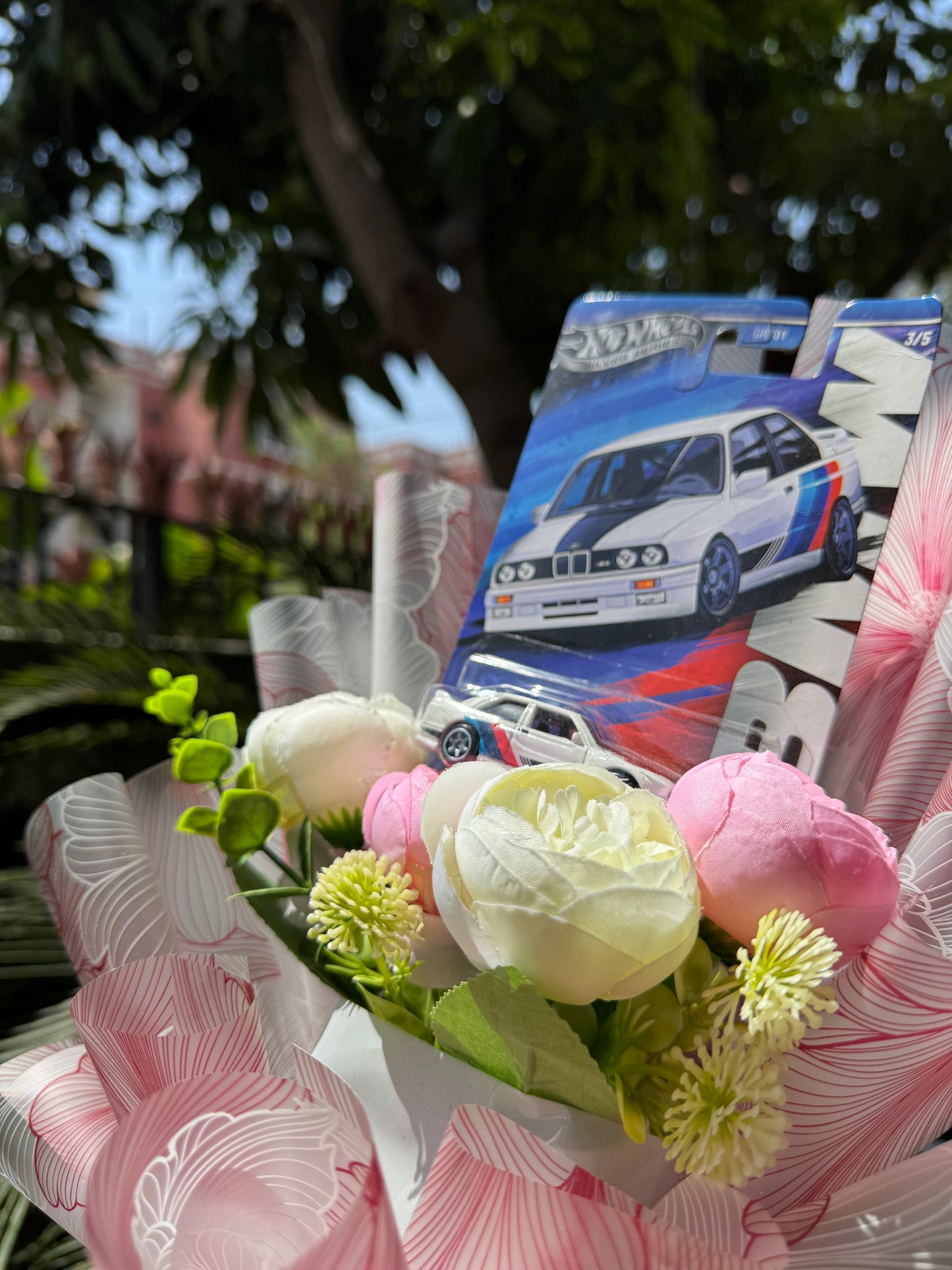 BMW M3 Hot Wheels Bouquet – Grace Meets Performance in Pink