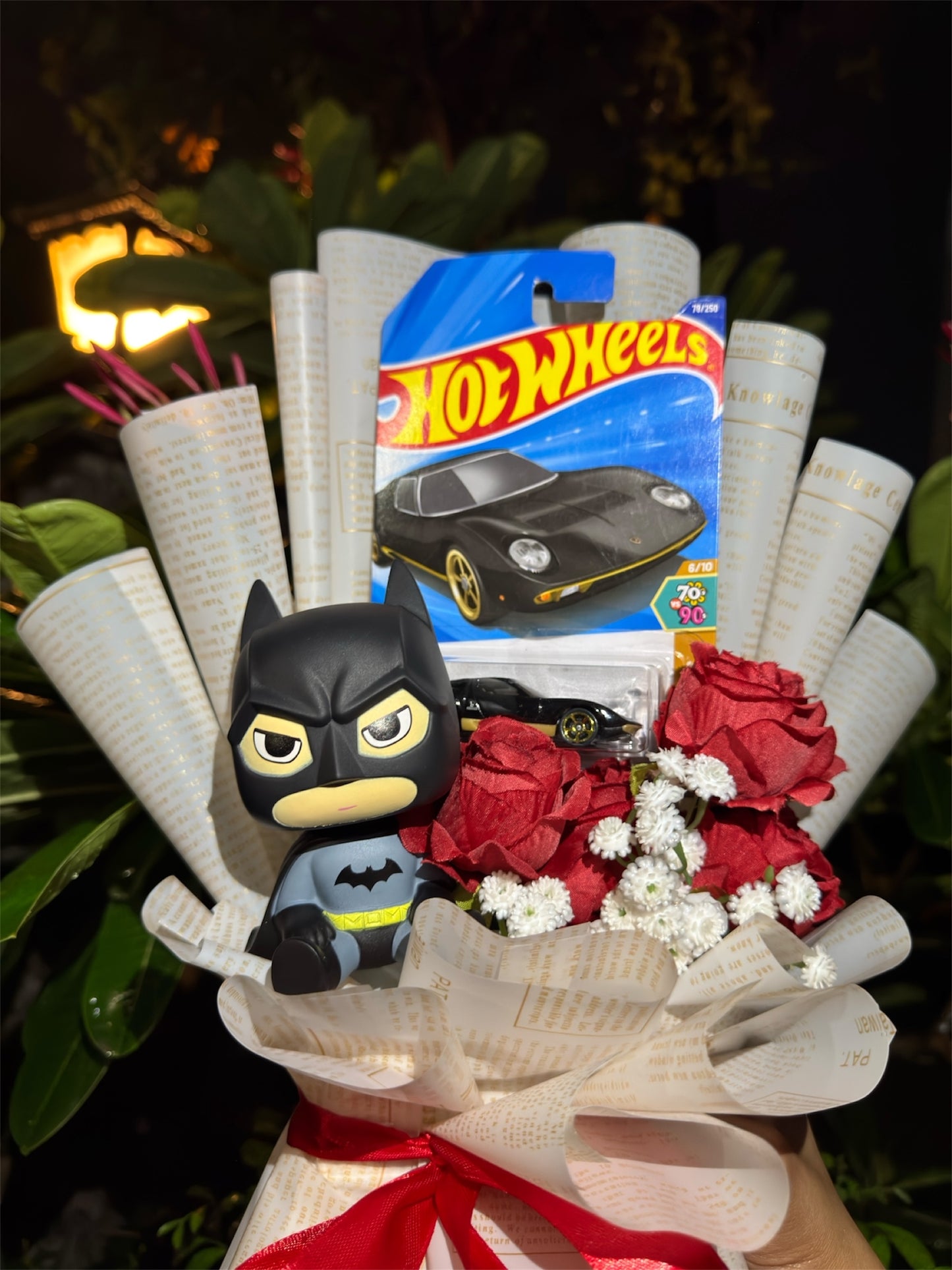 Hot Wheels Bouquet - Lamborghini & Batman Exclusive