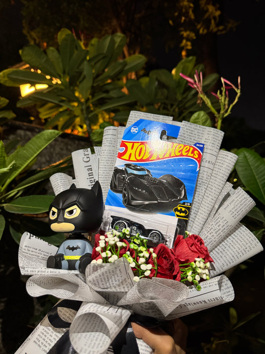 Limited Edition - Batman Batmobile Hot Wheels Hero Edition Bouquet – Gotham Power Pack