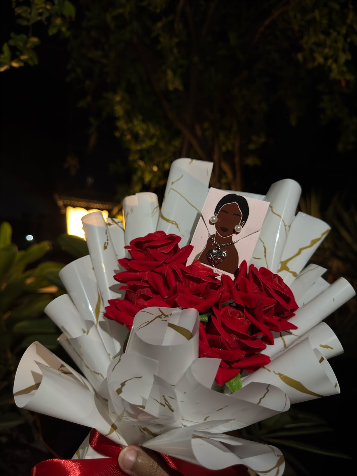 Golden Heart – A Luxe Jewelry Bouquet