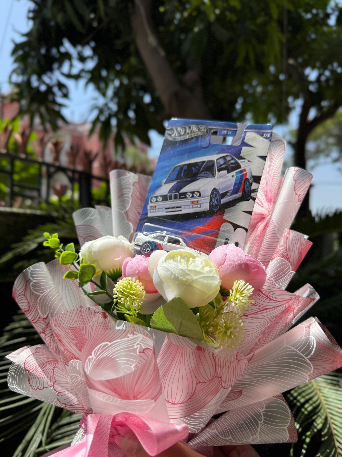 BMW M3 Hot Wheels Bouquet – Grace Meets Performance in Pink