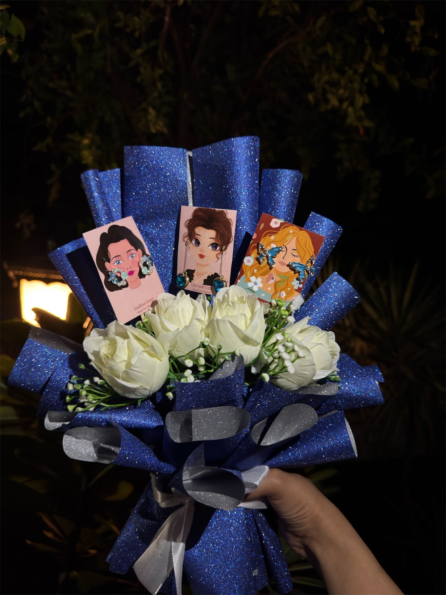 Sapphire Elegance – A Majestic Jewelry Bouquet