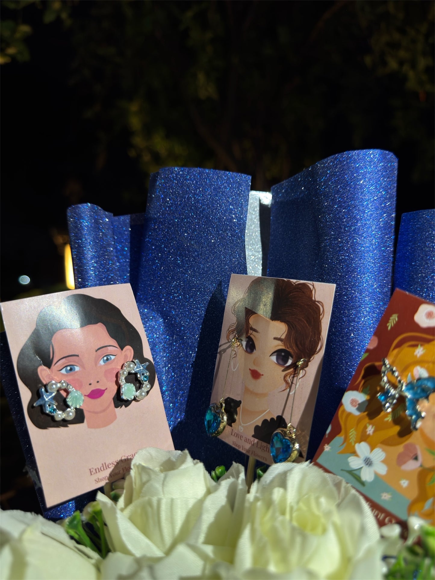 Sapphire Elegance – A Majestic Jewelry Bouquet