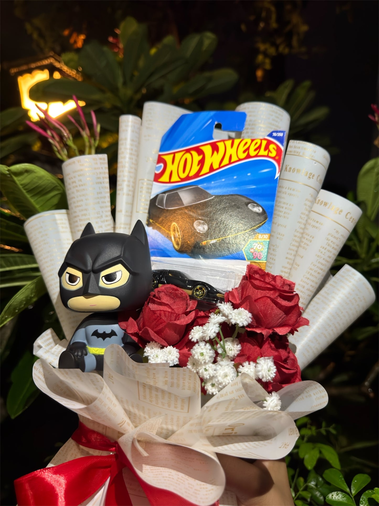 Hot Wheels Bouquet - Lamborghini & Batman Exclusive