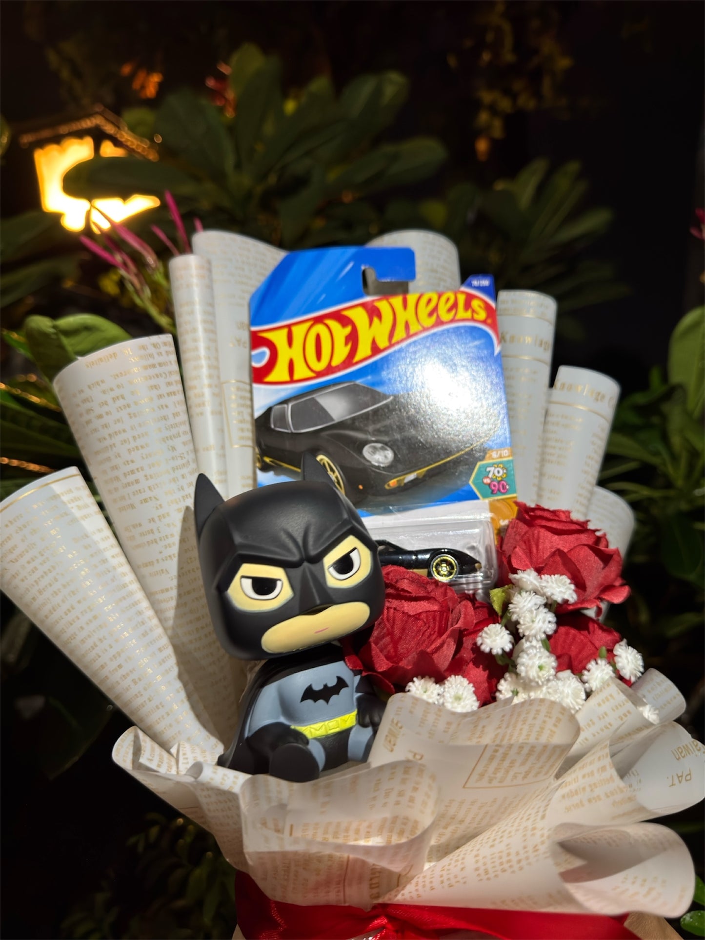 Hot Wheels Bouquet - Lamborghini & Batman Exclusive