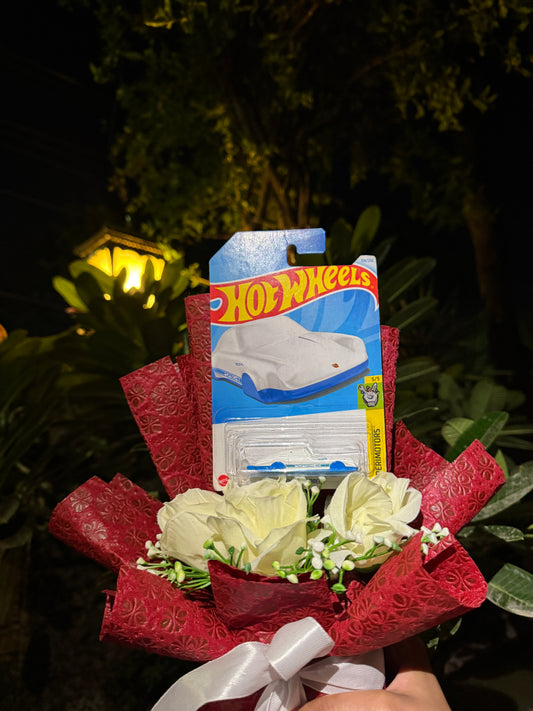 Porsche Carrera Hot Wheels Bouquet - Roses and Rides