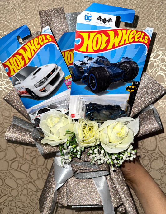Hot Wheels Heroes – Batman, Vintage & Velocity in Glitter Bloom