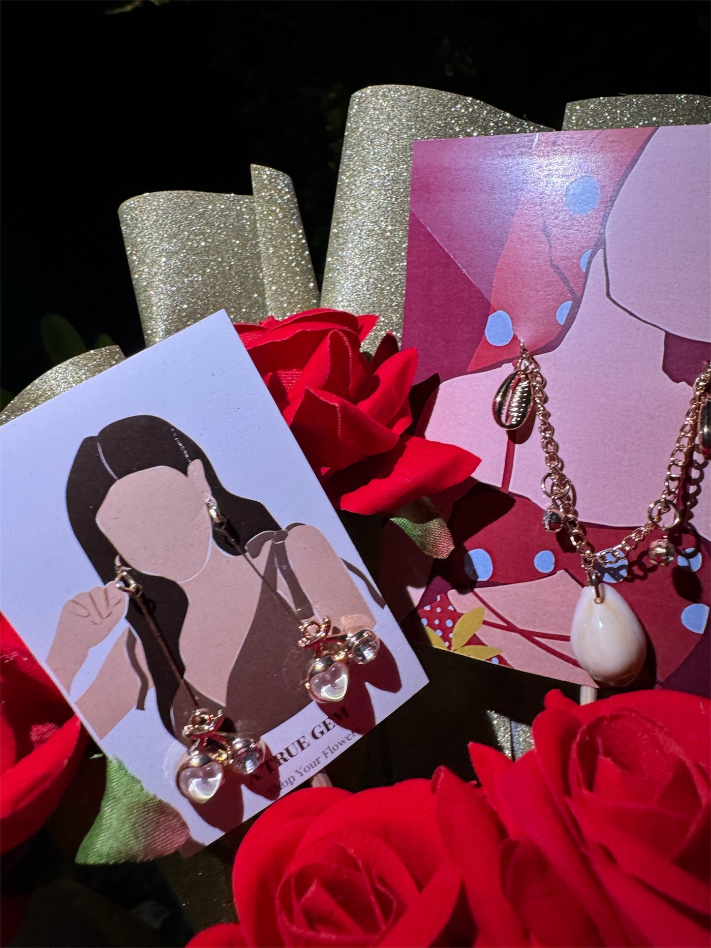 Roses & Richness – A Luxurious Jewelry Bouquet