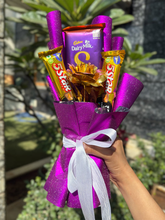 Purple Bliss Chocolate Bouquet