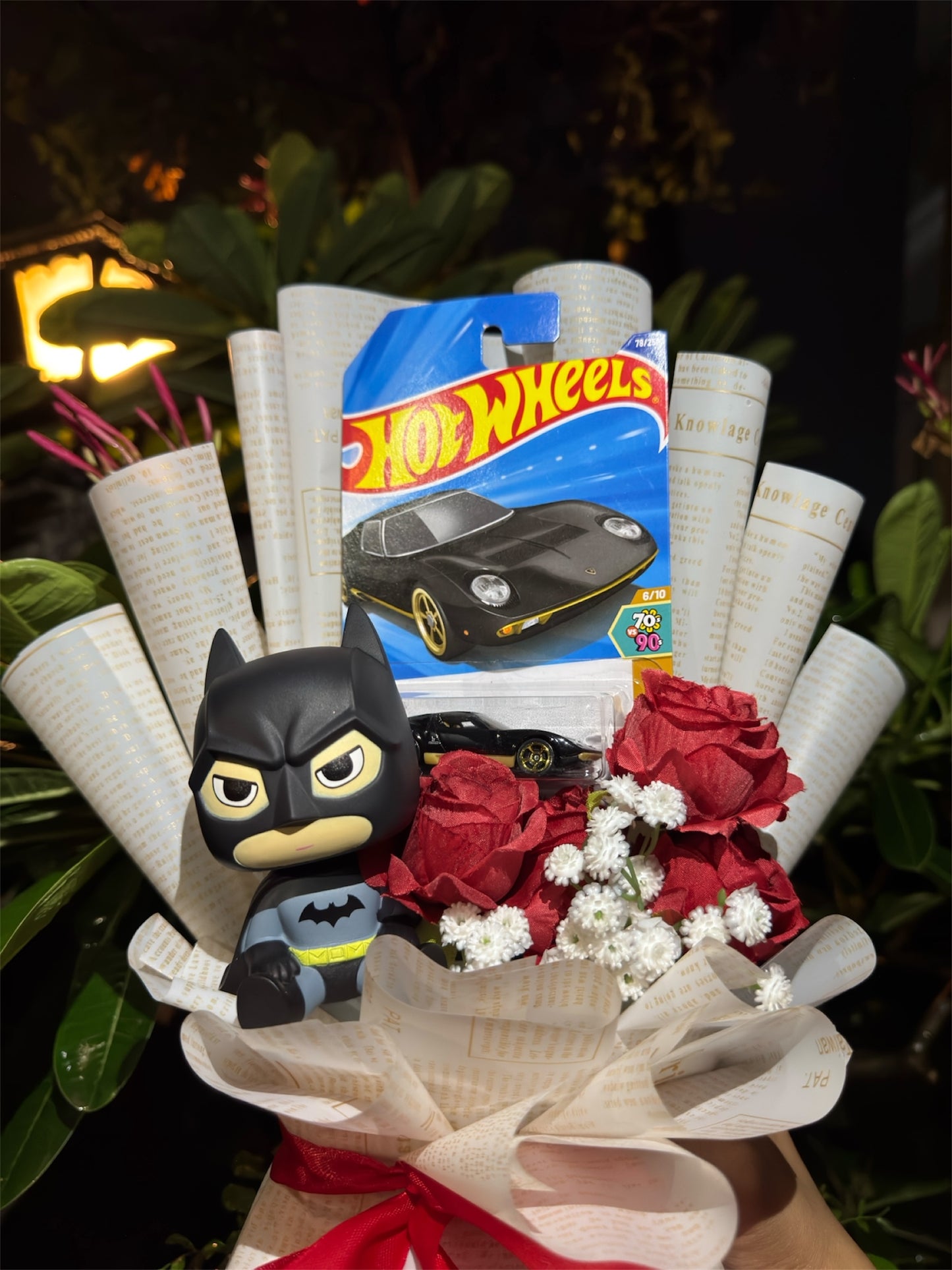 Hot Wheels Bouquet - Lamborghini & Batman Exclusive