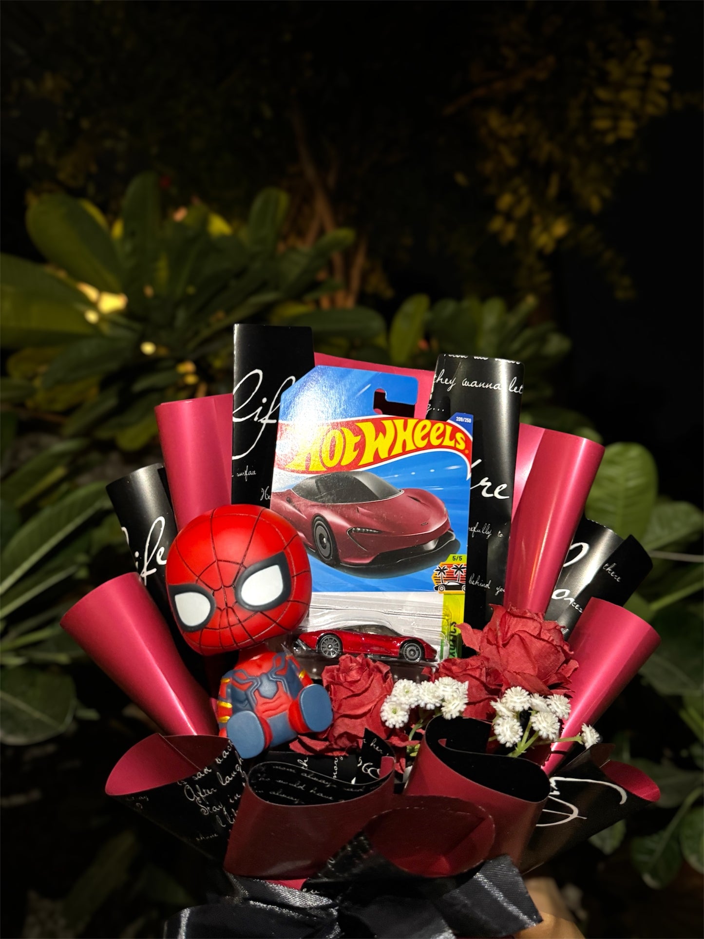 Spider-Man Speedtail Hot Wheels Bouquet