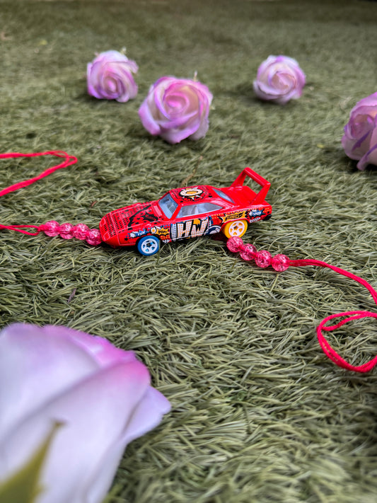 Hot Wheels Rakhi - 🔥 Comic Blaze Racer Rakhi ( Hot Wheels may vary)