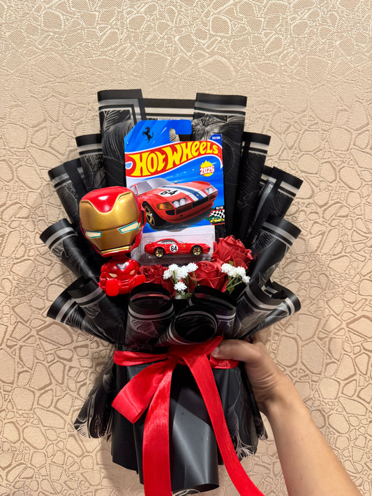 Hot Wheels Bouquet-Iron Man Ferrari 365 Power Bloom