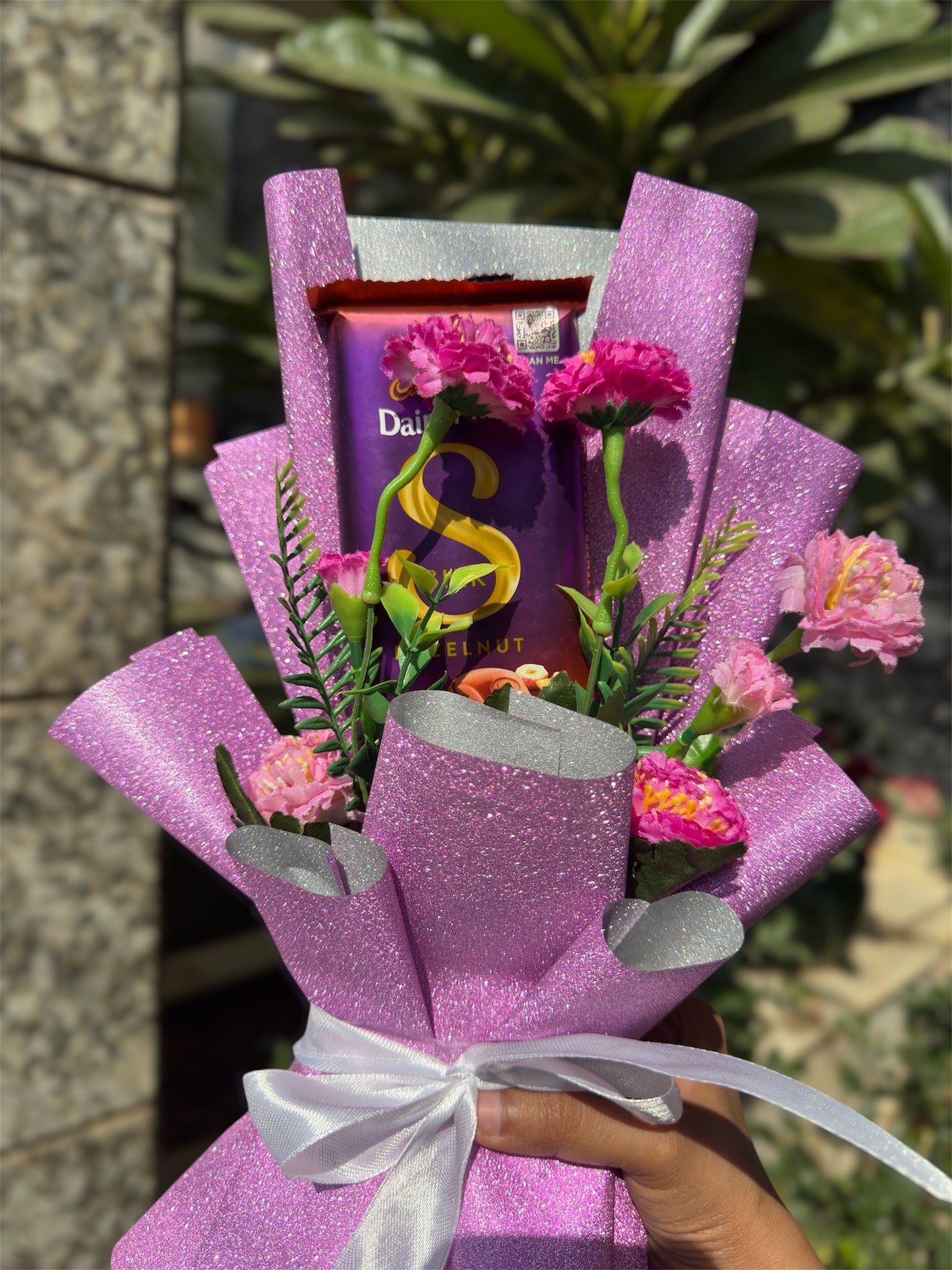 Blush Glow Bouquet - Dairy Milk Silk