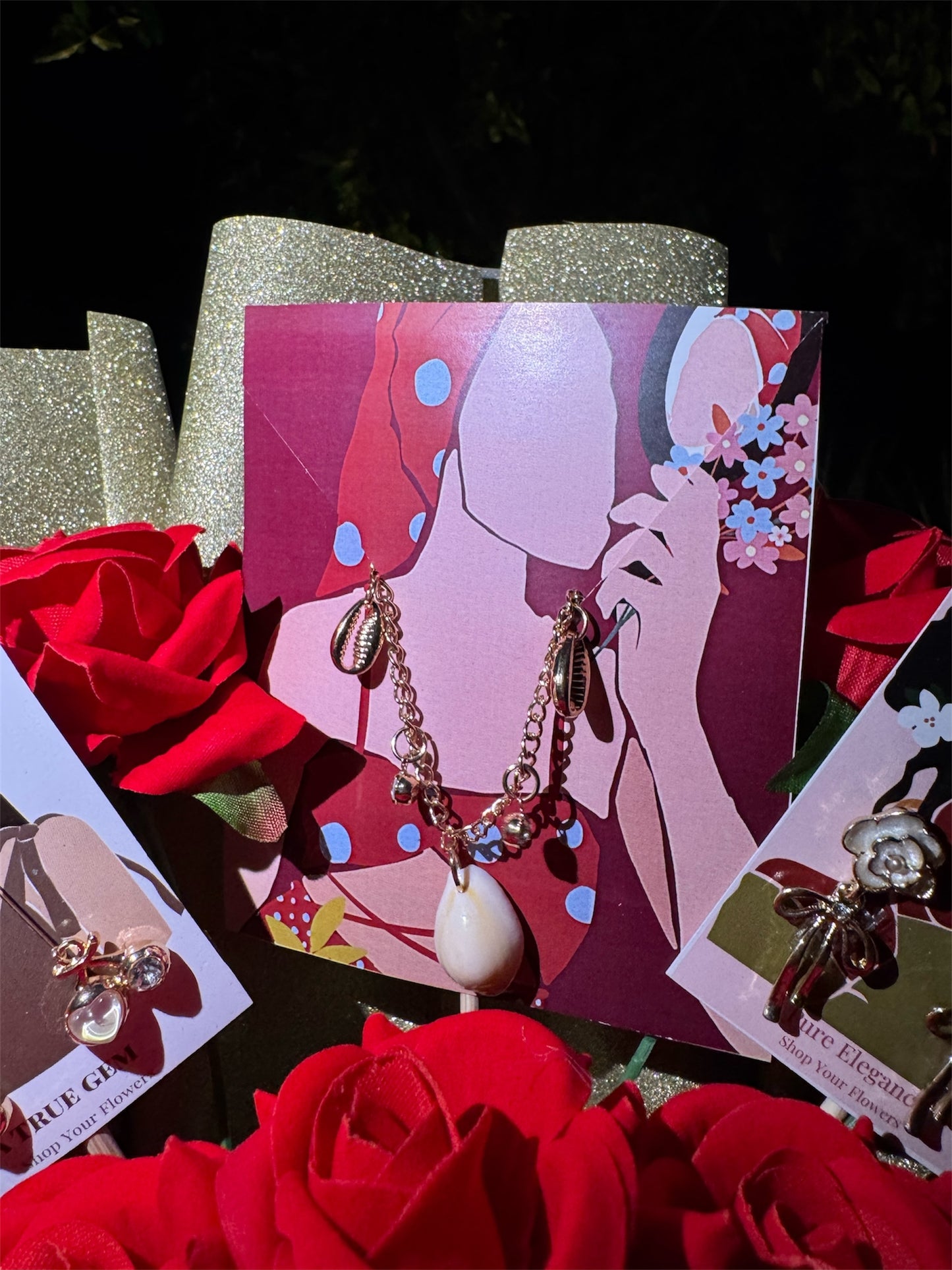 Roses & Richness – A Luxurious Jewelry Bouquet