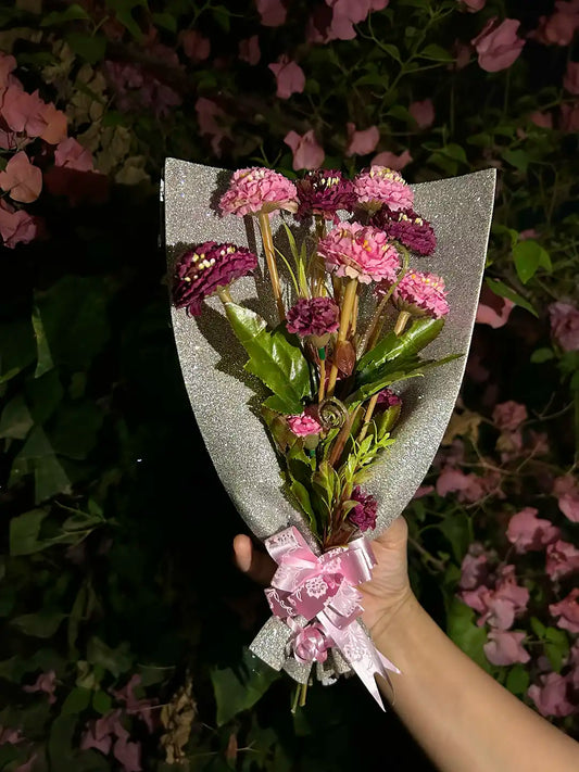 Glitter Multi-Pink Flower Bouquet (1)