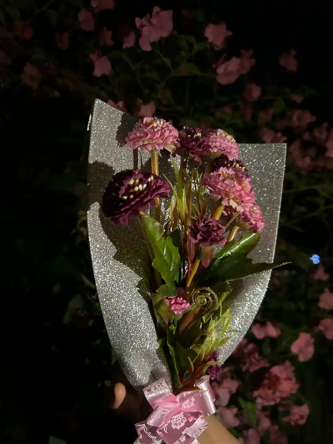 Glitter Multi-Pink Flower Bouquet (2)