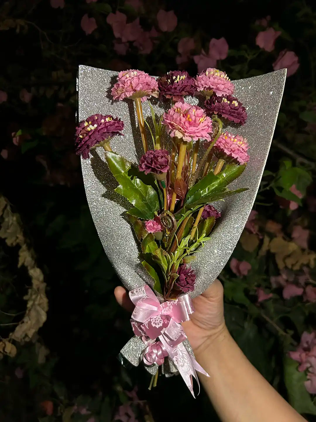 Glitter Multi-Pink Flower Bouquet (3)