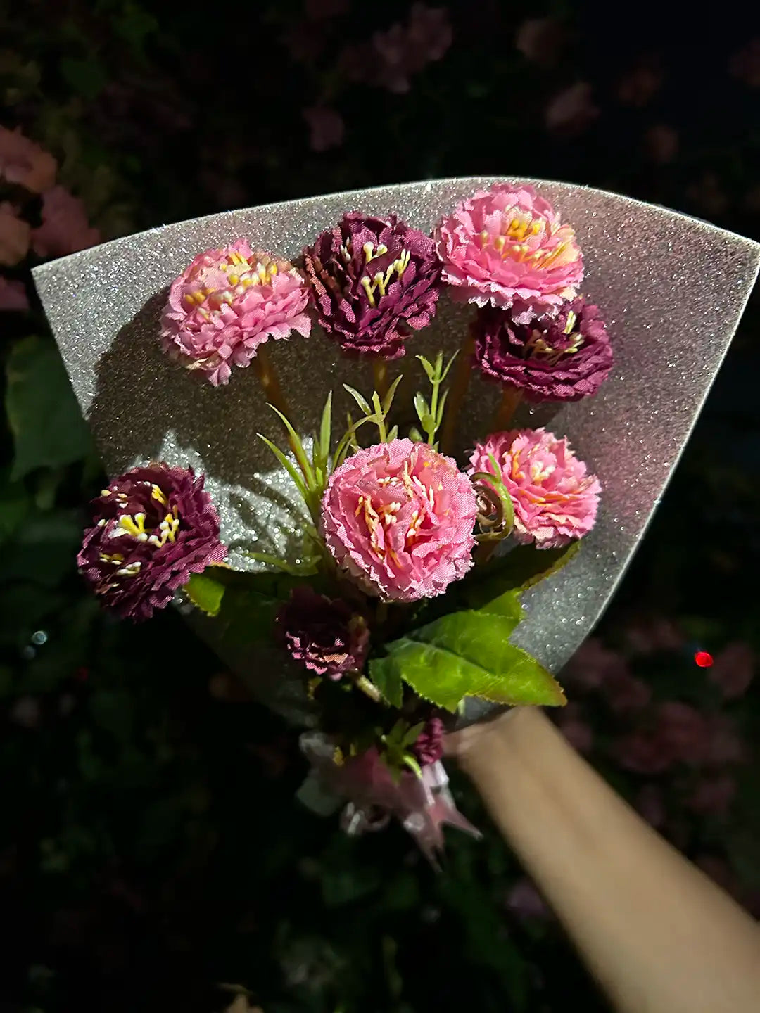 Glitter Multi-Pink Flower Bouquet (4)