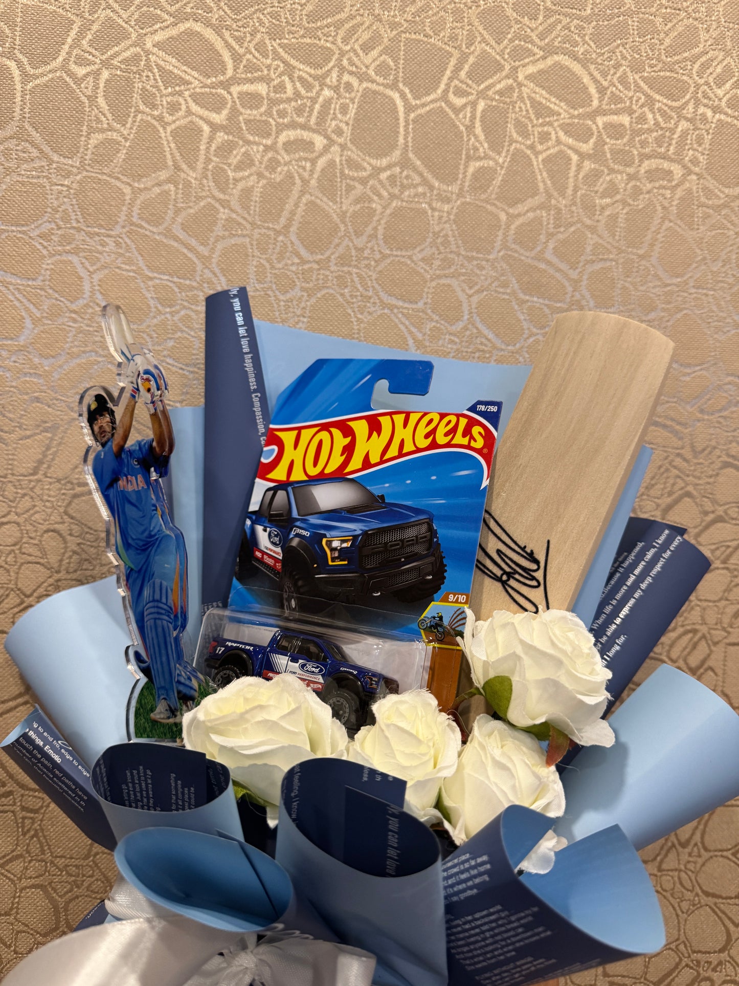 Dhoni Hot Wheels bouquet - Dhoni Legacy Bouquet