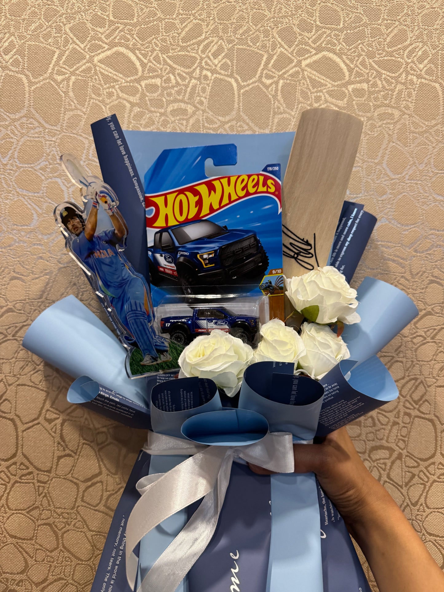 Dhoni Hot Wheels bouquet - Dhoni Legacy Bouquet