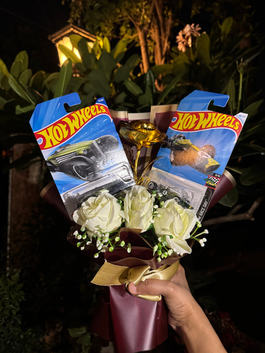 Golden Hot Wheels Bouquet