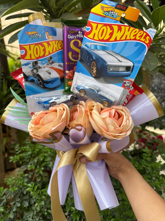 Luxury Speed & Sweetness Hot Wheel Bouquet
