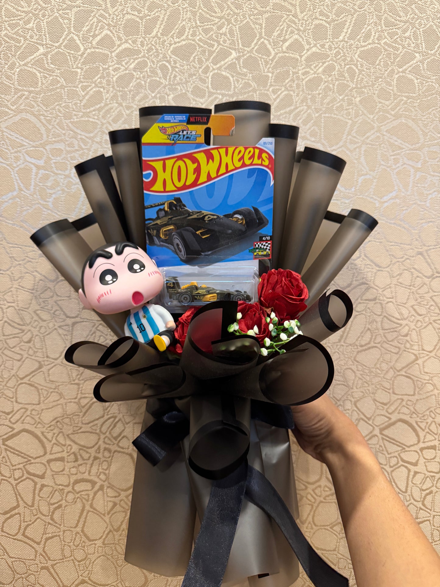 The Hot Wheels Bouquet - Shinchan Cute Baby Look
