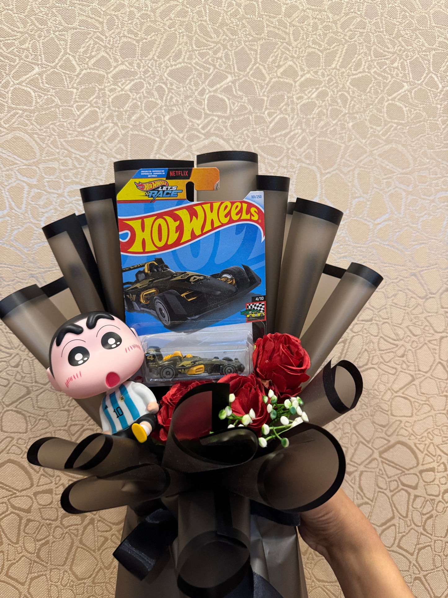 The Hot Wheels Bouquet - Shinchan Cute Baby Look