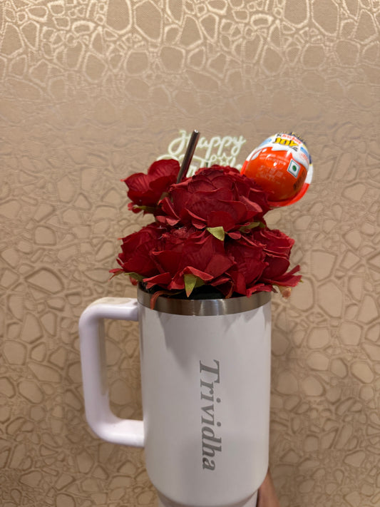 Floral Tumbler Bouquet - The Perfect Birthday Gift