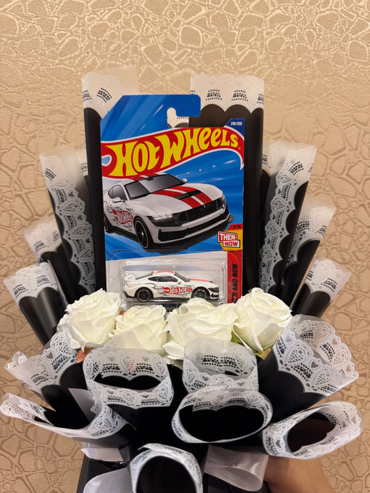Ford Mustang Dark Horse Hot Wheels Bouquet