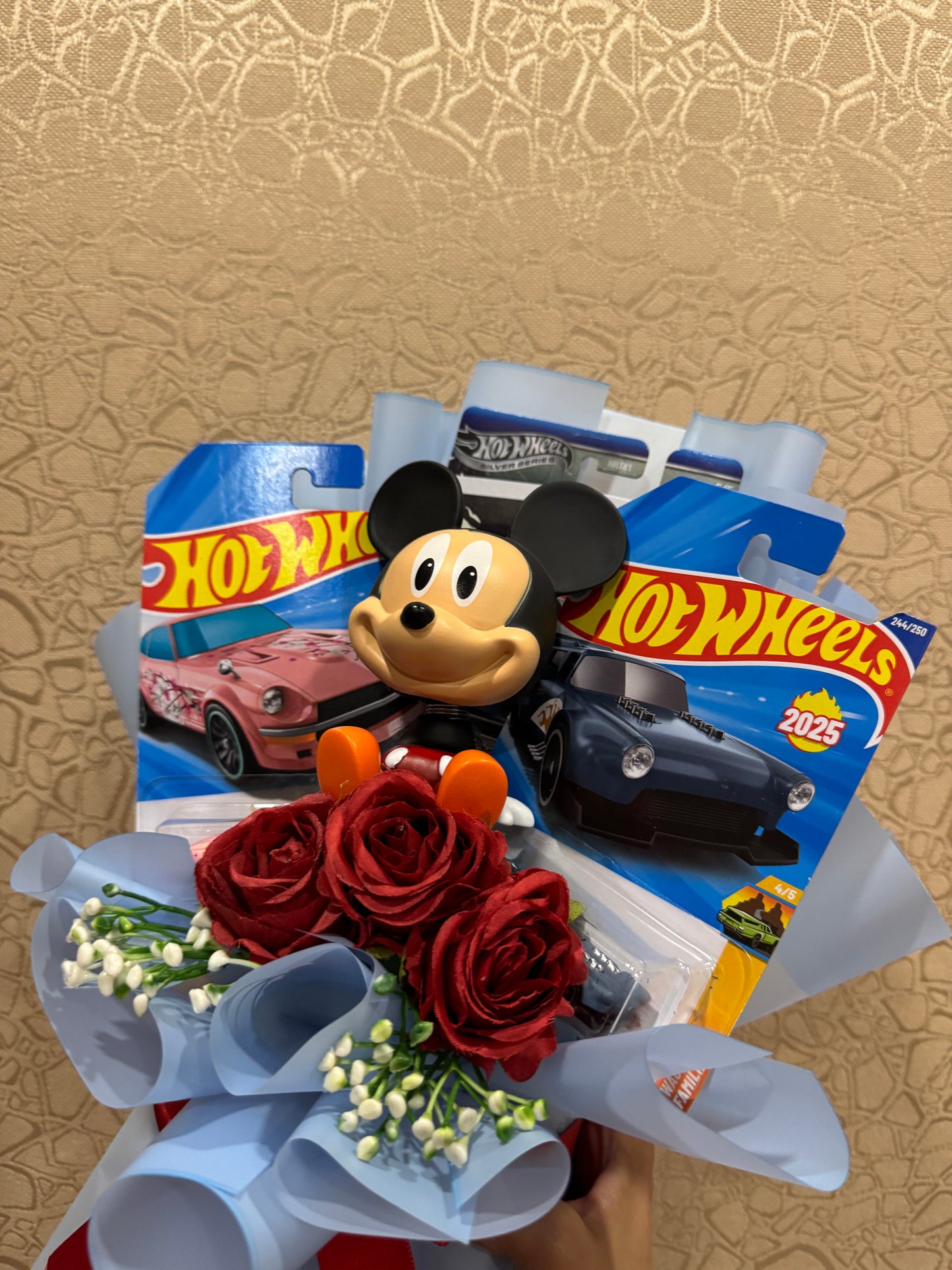 Hot Wheels and Mickey Mouse Bouquet – Fun, Elegant & Playful