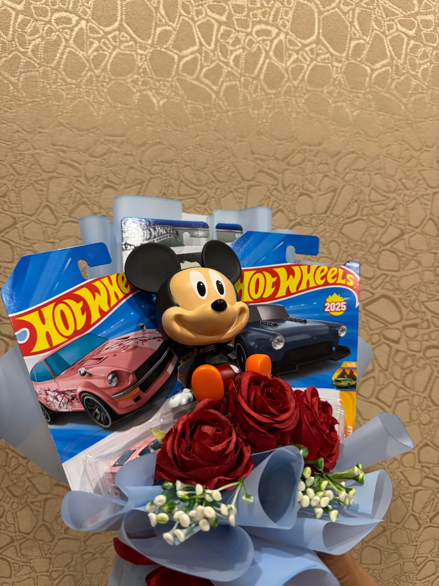 Hot Wheels and Mickey Mouse Bouquet – Fun, Elegant & Playful