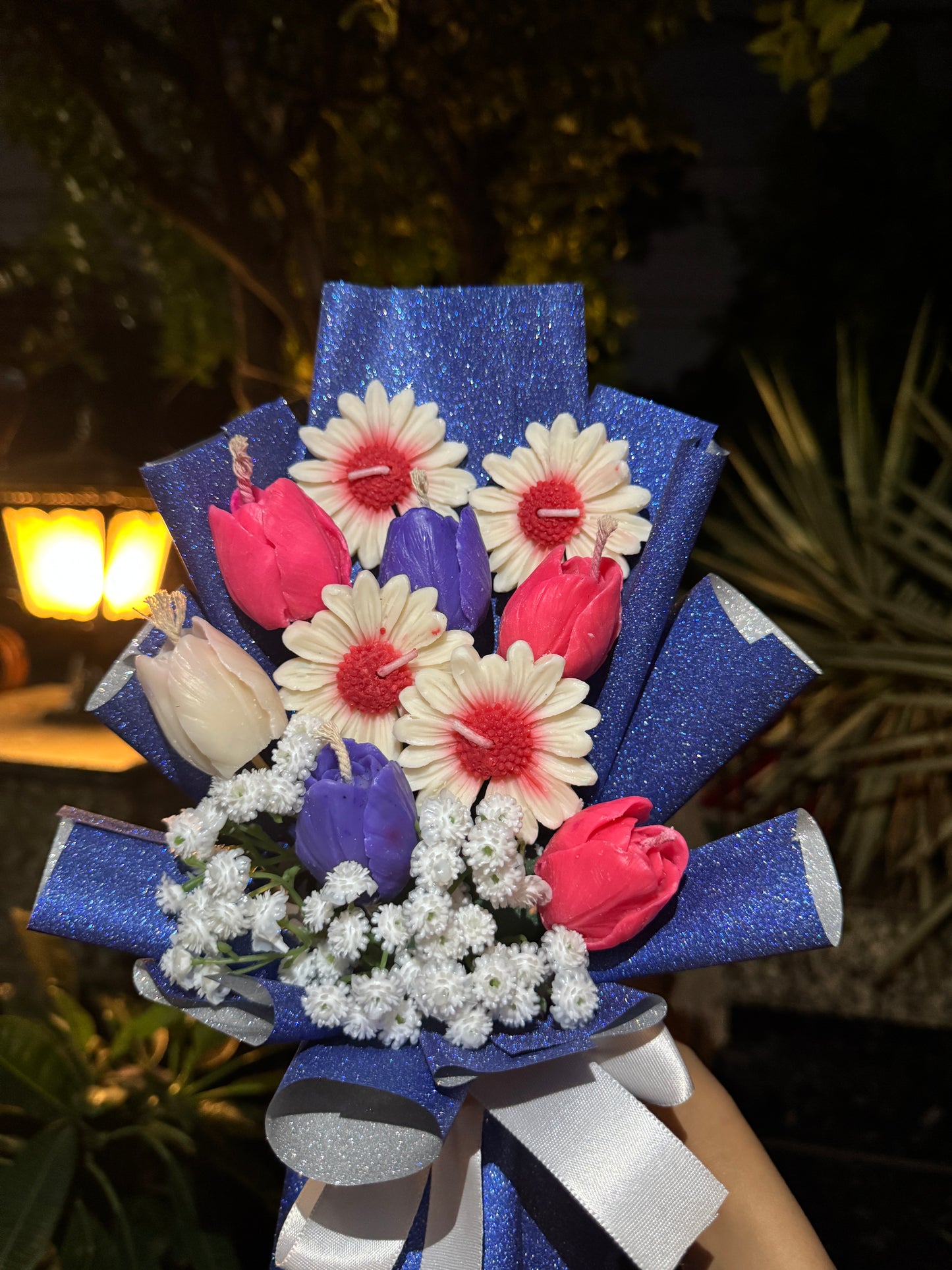 Scented Candles Bouquet - Sunflowers and Tulips
