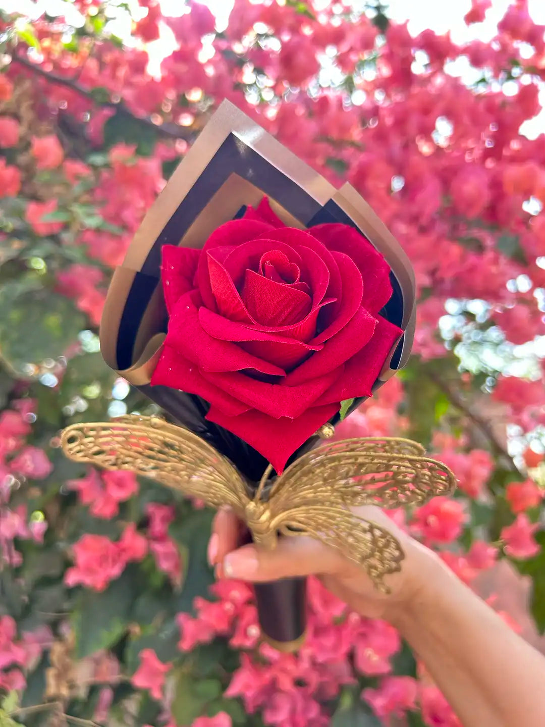 Classic Butterfly Rose Flower Bouquet