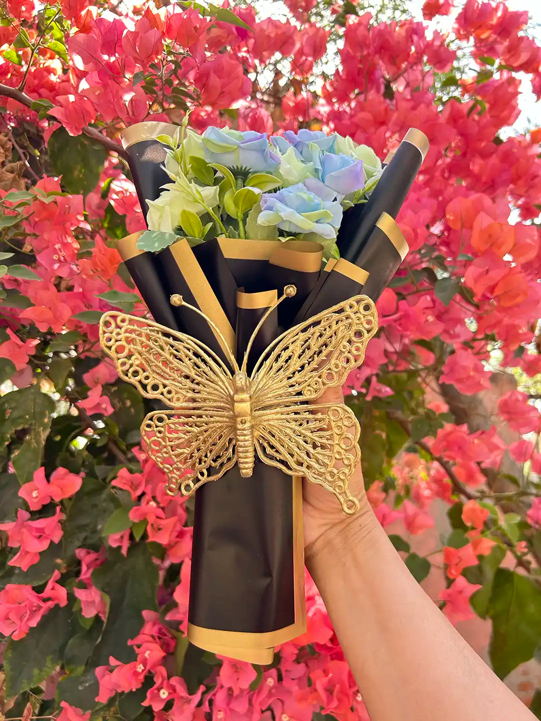 Butterfly Pista Flower Bouquet