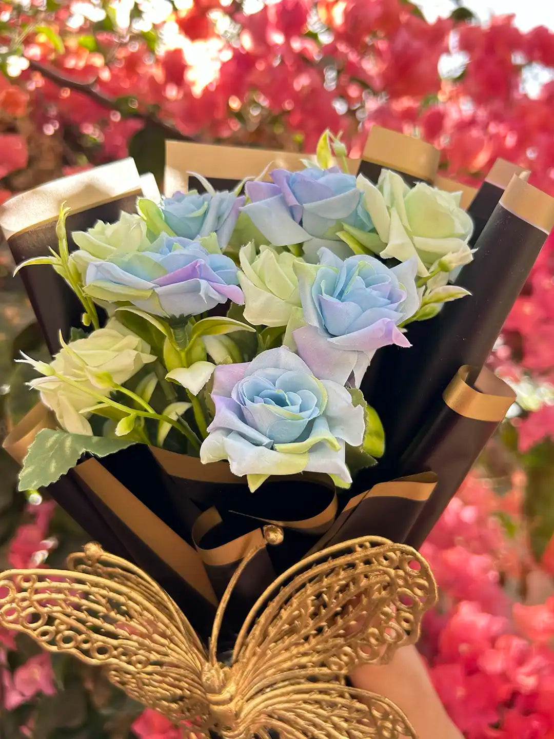 Butterfly Pista Flower Bouquet
