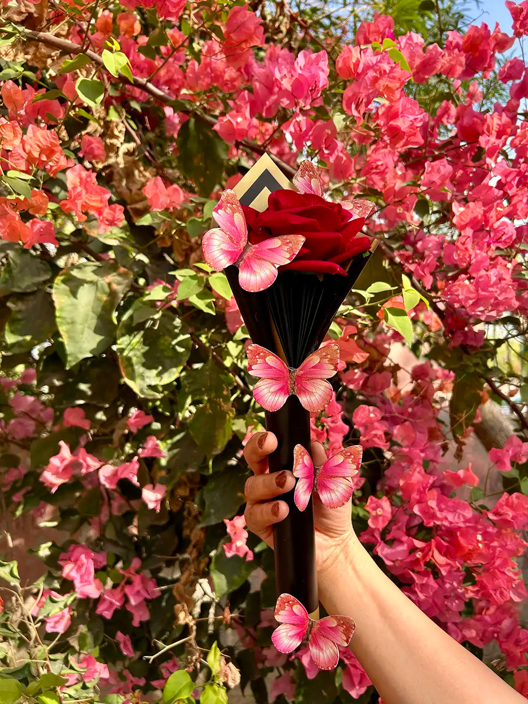 Butterfly Rose Flower Bouquet
