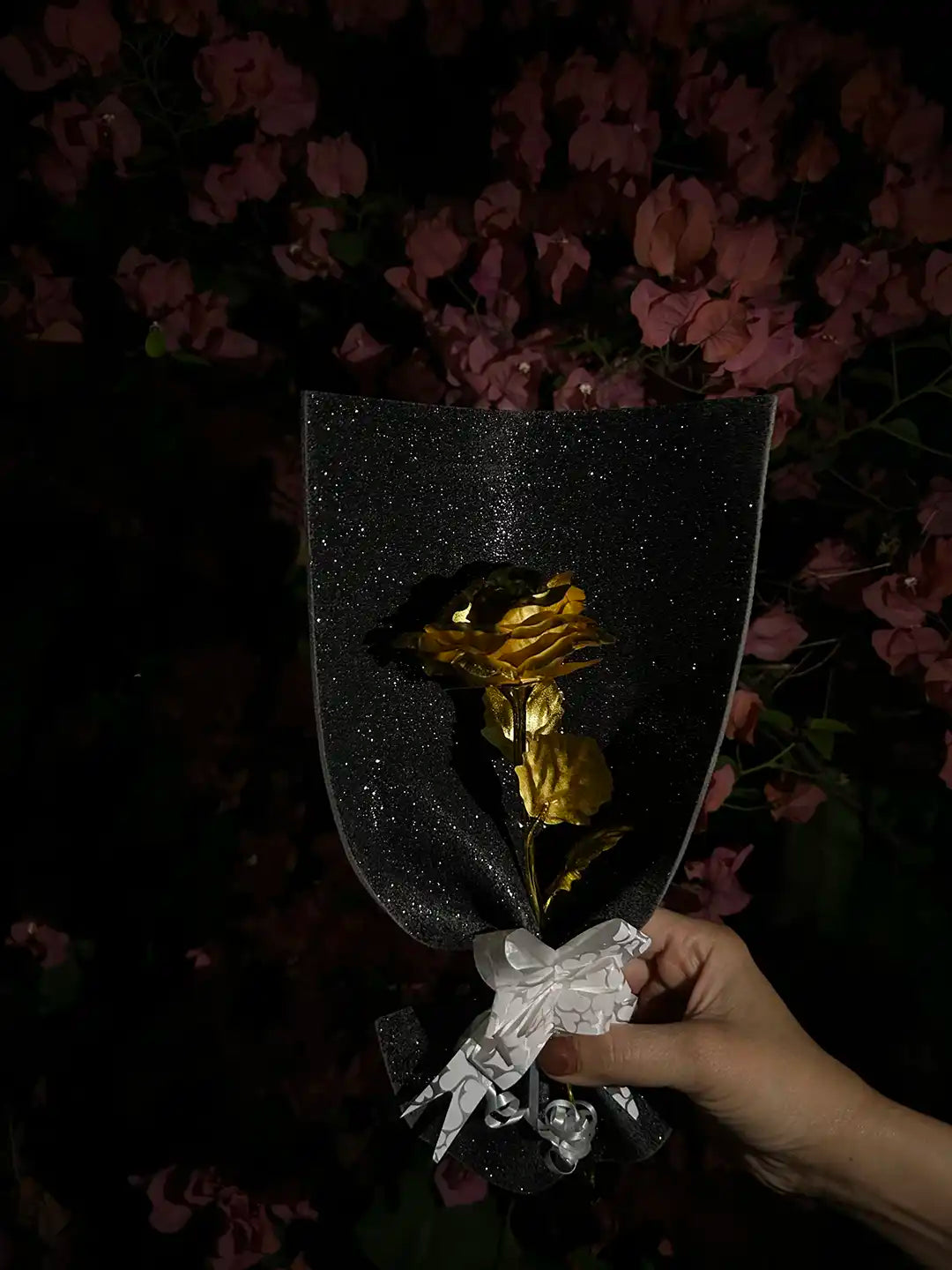 Shine Golden Metallic Flower Bouquet