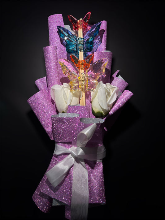 Clutcher Bouquet - Pink Love Butterfly
