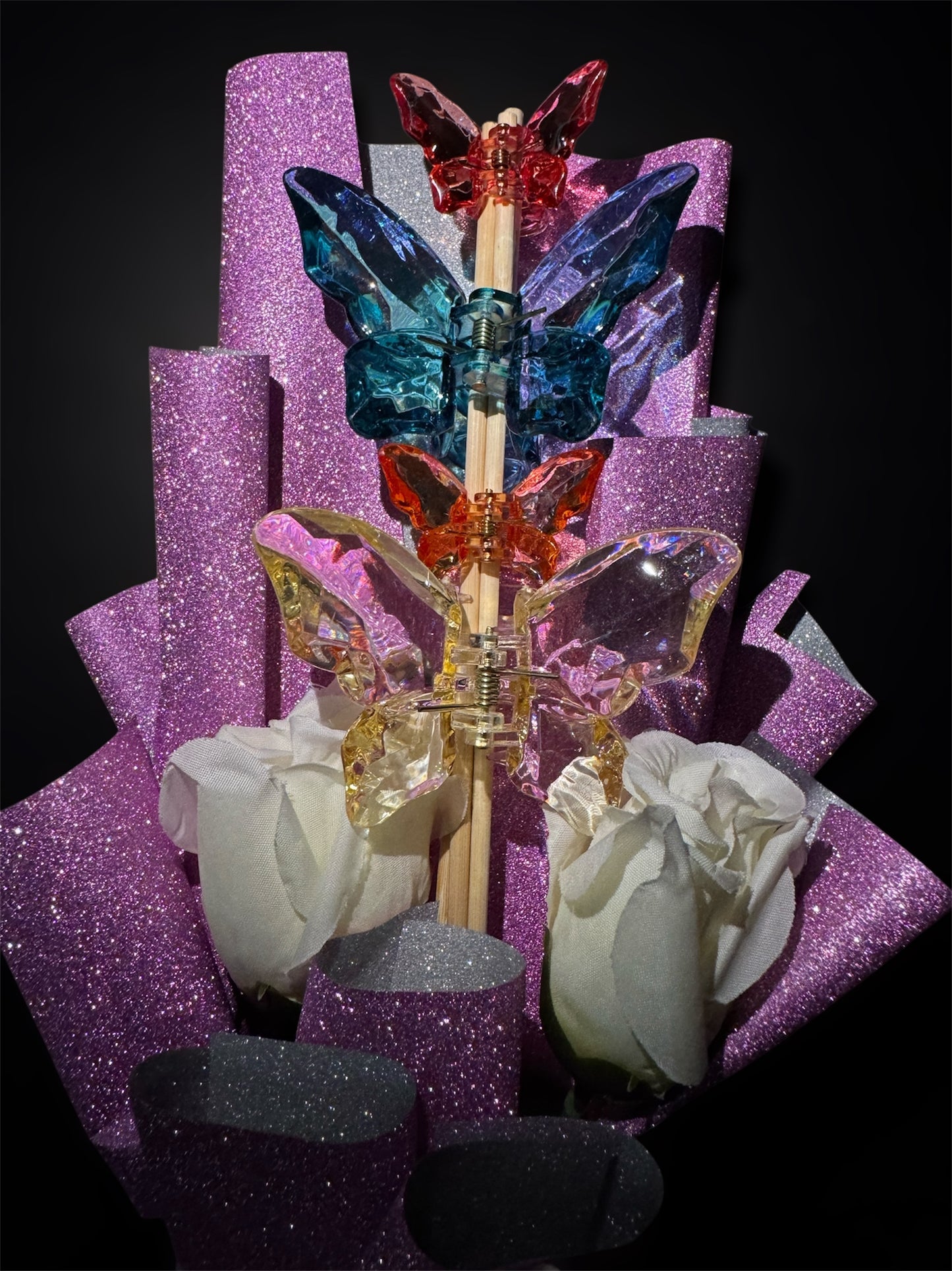 Clutcher Bouquet - Pink Love Butterfly