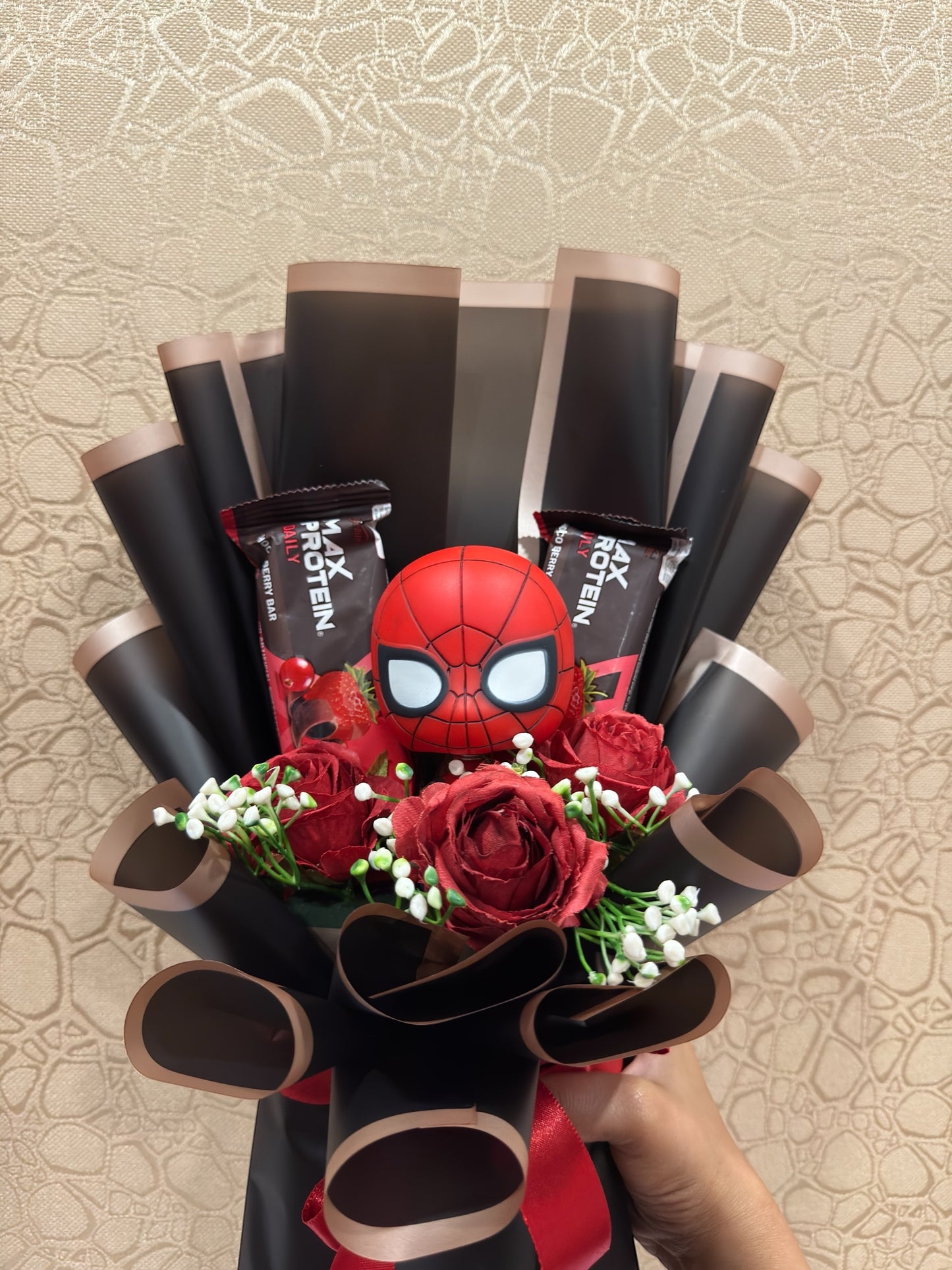 The Spider-Man Protein Bar Bouquet : A Hero's Treat