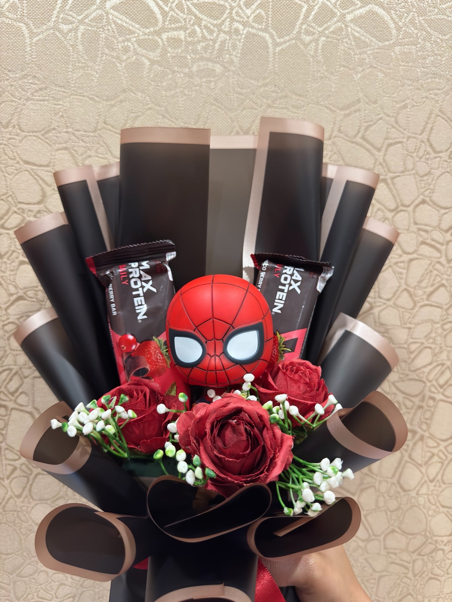 The Spider-Man Protein Bar Bouquet : A Hero's Treat
