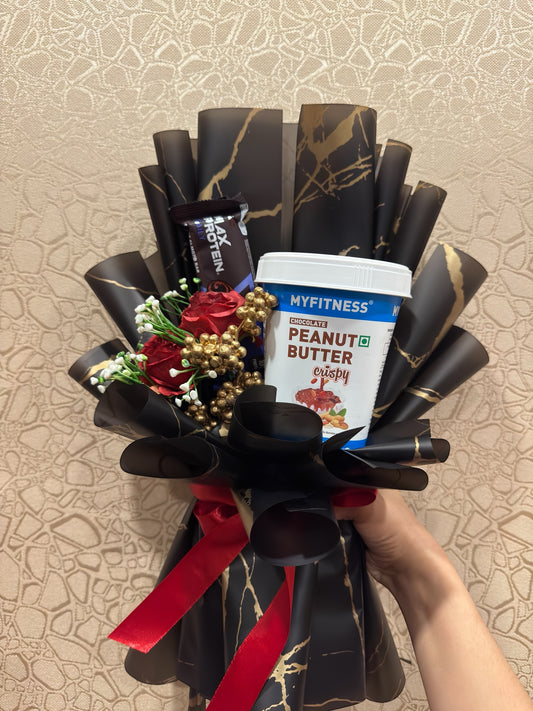 The Protein Bouquet - Protein-Rich Gym Essentials