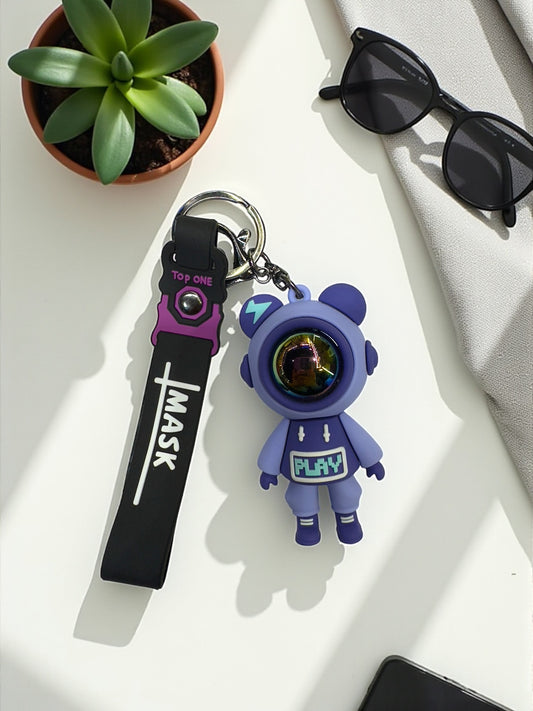 Explore the Galaxy: Astronaut Bear Keychain