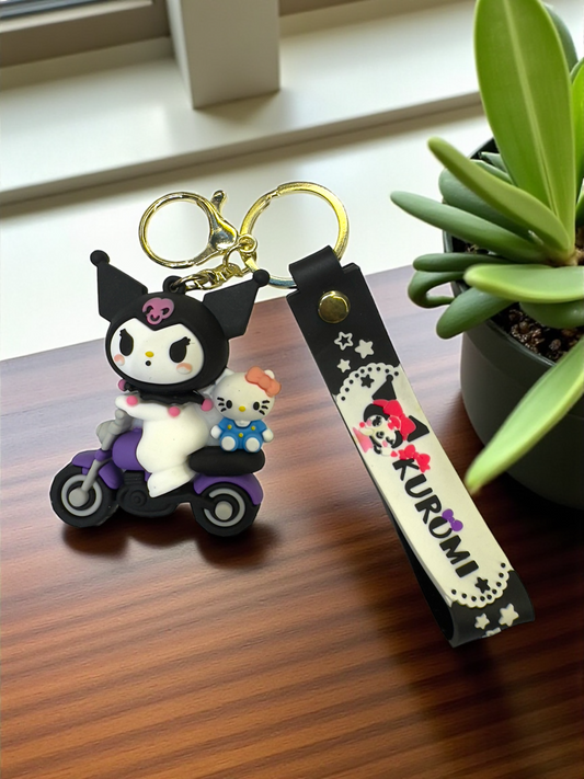 Rebel in Style: Kuromi Keychain